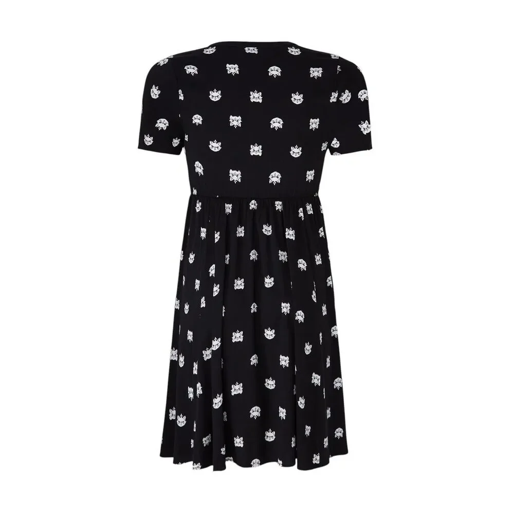 Torrid Disney Plus Size 4X Shirt Dress Midi The Aristocats‎ Black Challis 269 - Picture 9 of 16